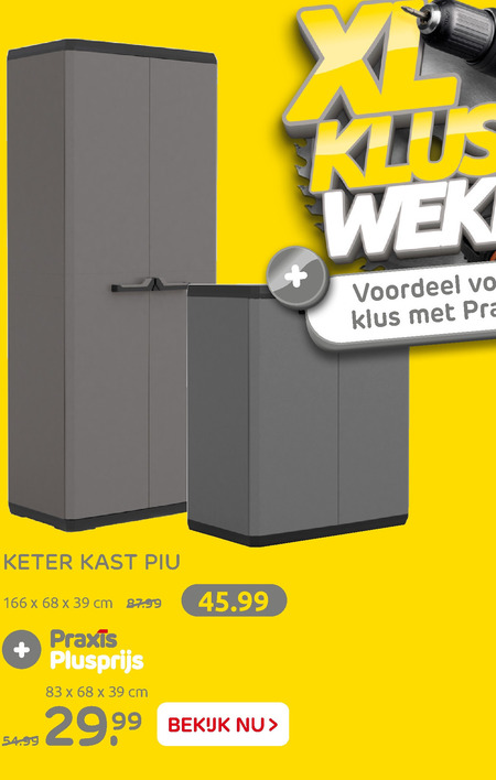 herwinnen gemakkelijk te kwetsen Een effectief Keter tuinkast folder aanbieding bij Praxis - details