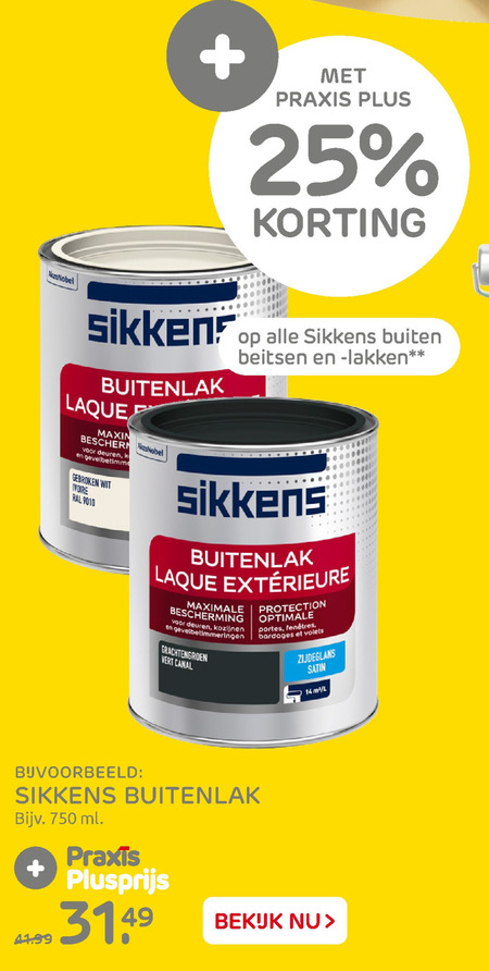 Misbruik kolonie Ale Sikkens buitenlak folder aanbieding bij Praxis - details