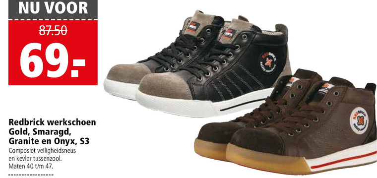 Redbrick   werkschoenen folder aanbieding bij  Welkoop - details