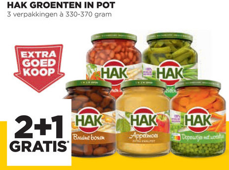 Hak   groenteconserven, appelmoes folder aanbieding bij  Jumbo - details