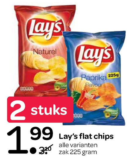 Lays   chips folder aanbieding bij  Spar - details