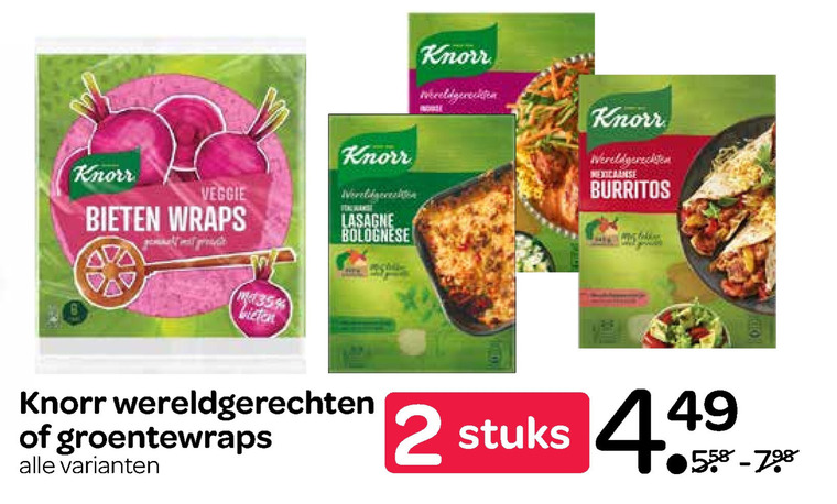 Knorr   maaltijdmix, tortilla folder aanbieding bij  Spar - details