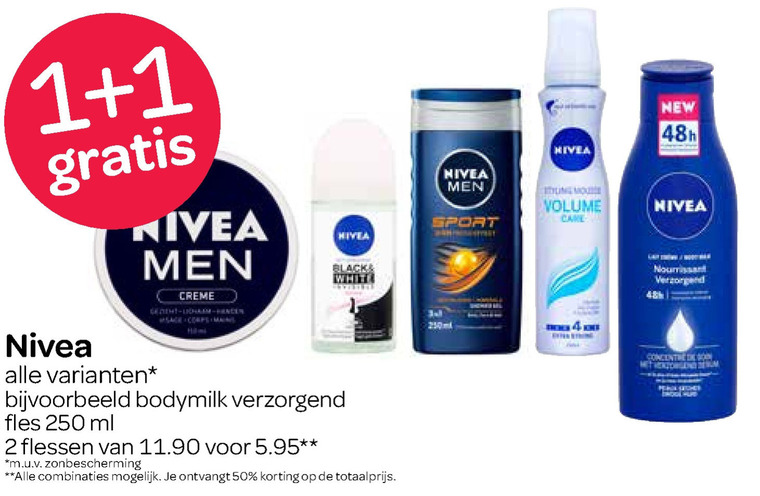 Nivea   douchegel, shampoo folder aanbieding bij  Spar - details