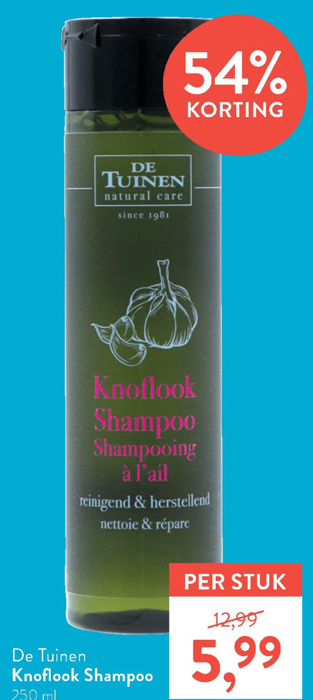 De Tuinen Huismerk   shampoo folder aanbieding bij  Holland & Barrett - details