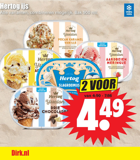 Hertog   ijsspecialiteit folder aanbieding bij  Dirk - details