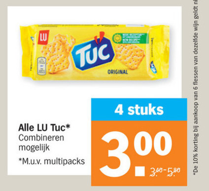 Lu Tuc   zoutje folder aanbieding bij  Albert Heijn - details