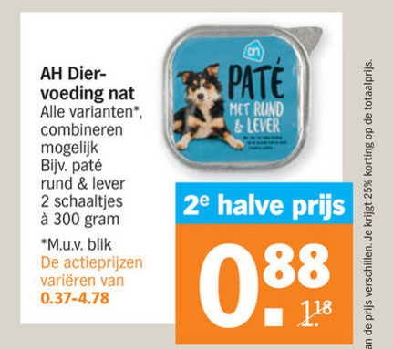 Albert Heijn Huismerk   hondenvoer folder aanbieding bij  Albert Heijn - details