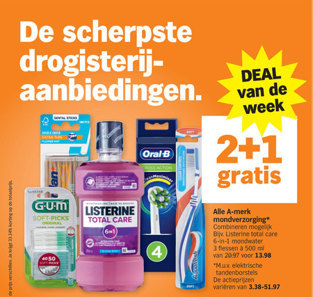 Alle merken   interdentale ragers, mondverzorging folder aanbieding bij  Albert Heijn - details