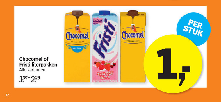 Chocomel   drinkyoghurt, chocolademelk folder aanbieding bij  Albert Heijn - details