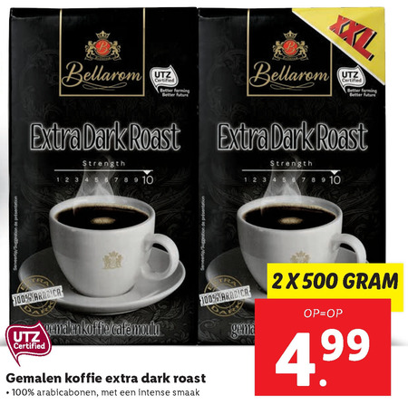 Bellarom   koffie folder aanbieding bij  Lidl - details