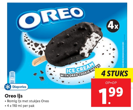 Oreo   ijslollies folder aanbieding bij  Lidl - details