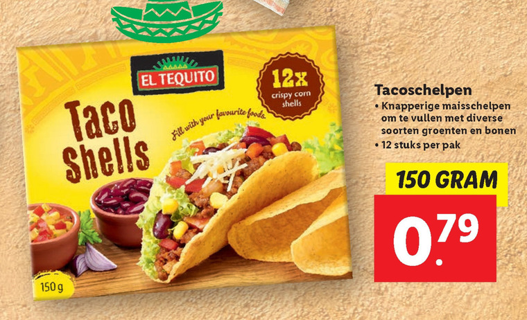 El Tequito taco folder aanbieding bij Lidl - details
