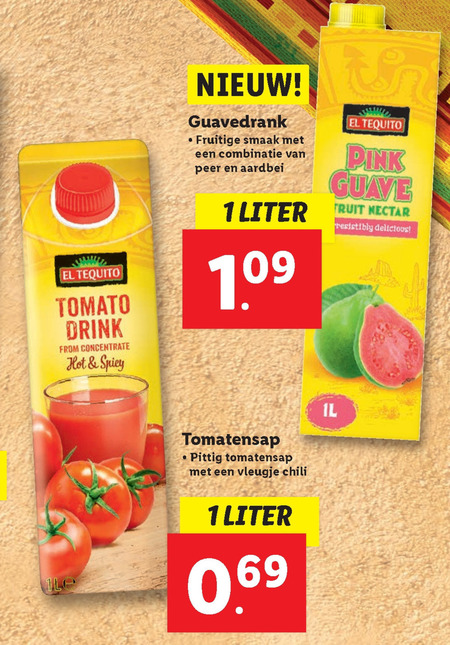 El Tequito   fruitdrank folder aanbieding bij  Lidl - details