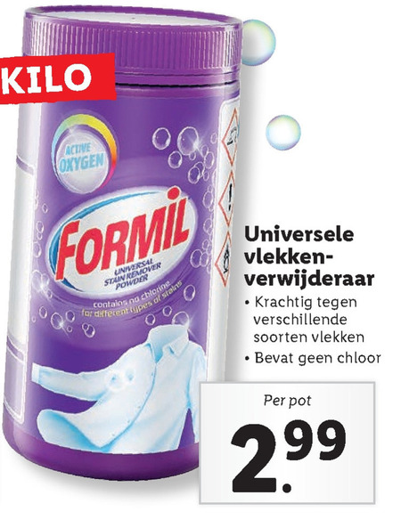 Formil   vlekkenverwijderaar folder aanbieding bij  Lidl - details