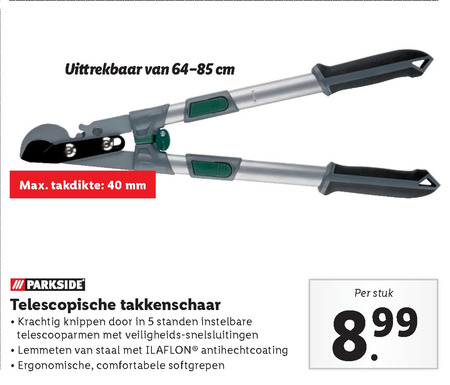 Parkside   takkenschaar folder aanbieding bij  Lidl - details