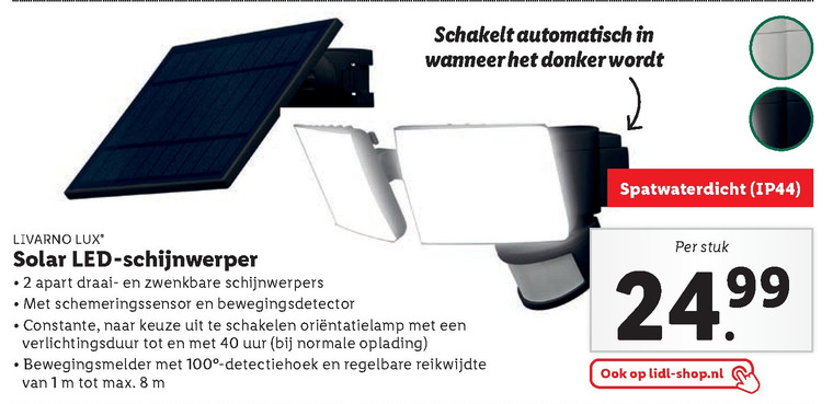 leiderschap Inwoner Spoedig solarlamp, buitenlamp folder aanbieding bij Lidl - details