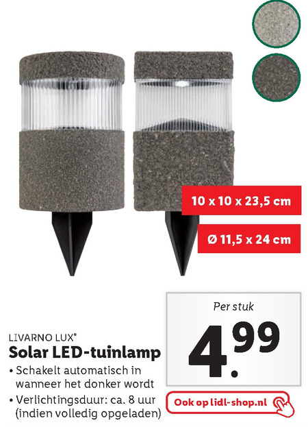 Livarno   solarlamp folder aanbieding bij  Lidl - details