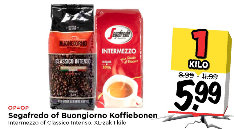 Segafredo   koffiebonen folder aanbieding bij  Vomar - details