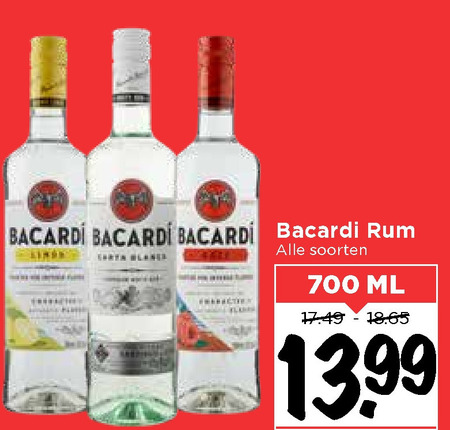 Bacardi   rum folder aanbieding bij  Vomar - details