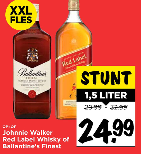 Ballantines   whisky folder aanbieding bij  Vomar - details