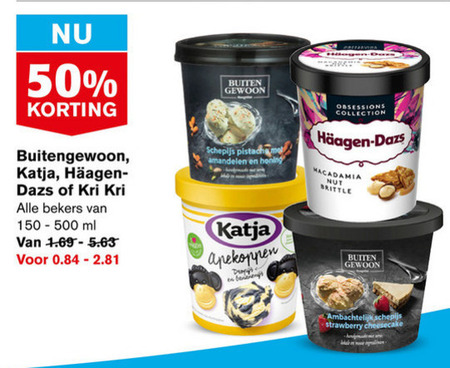 Haagen-Dazs   ijsspecialiteit folder aanbieding bij  Hoogvliet - details