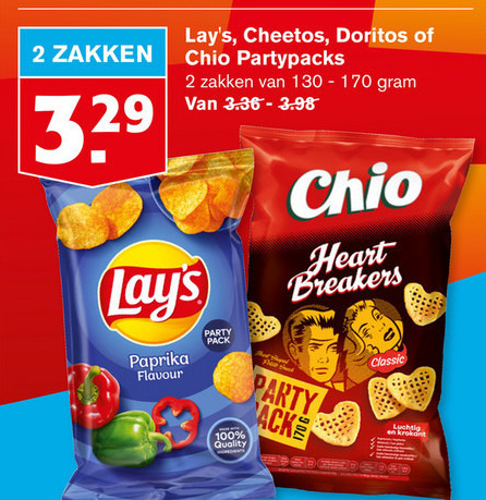 Cheetos   chips, zoutje folder aanbieding bij  Hoogvliet - details