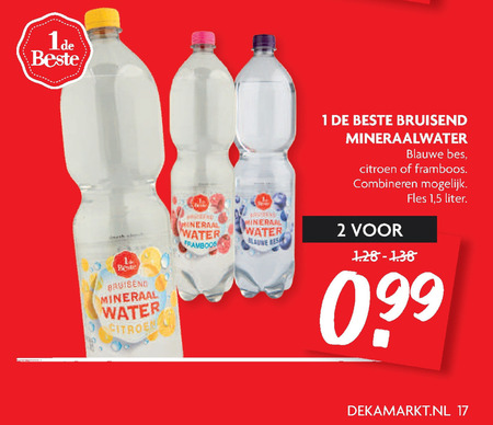 1 De Beste   fruitdrank folder aanbieding bij  Dekamarkt - details