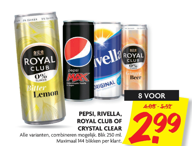 Pepsi   cola, frisdrank folder aanbieding bij  Dekamarkt - details