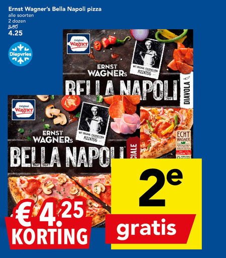 Wagner   diepvriespizza folder aanbieding bij  Deen - details