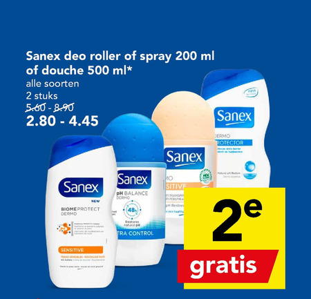 Sanex   deodorant, douchegel folder aanbieding bij  Deen - details