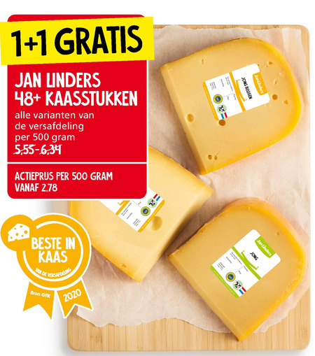 Jan Linders Huismerk   kaas folder aanbieding bij  Jan Linders - details