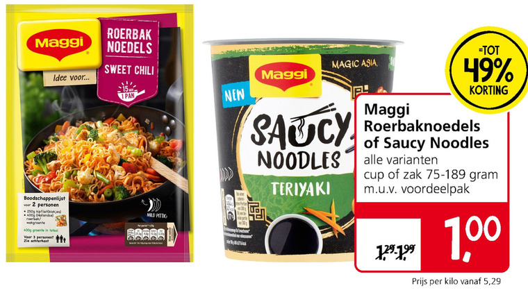 Maggi   noodles folder aanbieding bij  Jan Linders - details