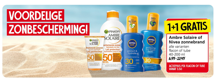 Nivea   aftersun, zonnebrandolie folder aanbieding bij  Jan Linders - details