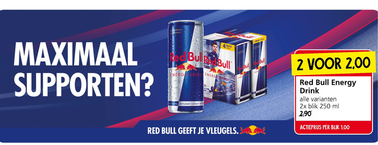 Red Bull   energiedrank folder aanbieding bij  Jan Linders - details