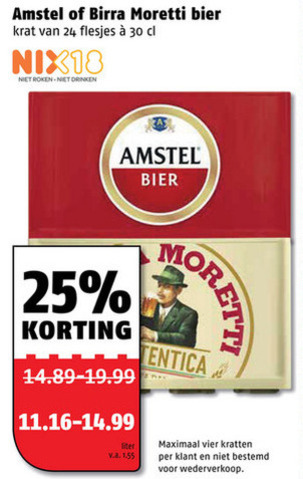 Amstel   krat bier folder aanbieding bij  Poiesz - details