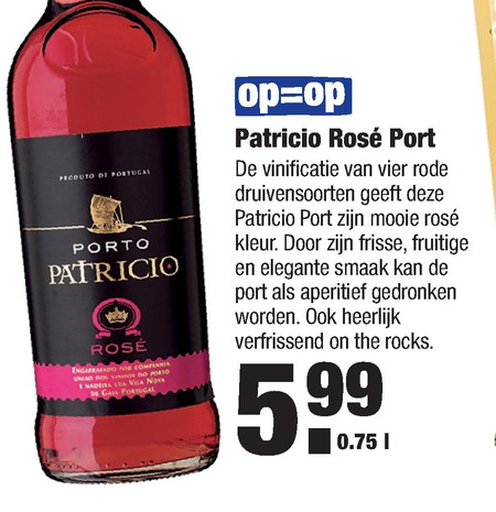 Porto Patricio   port folder aanbieding bij  Aldi - details