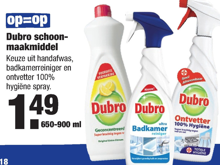 Dubro   badkamerreiniger, ontvetter folder aanbieding bij  Aldi - details