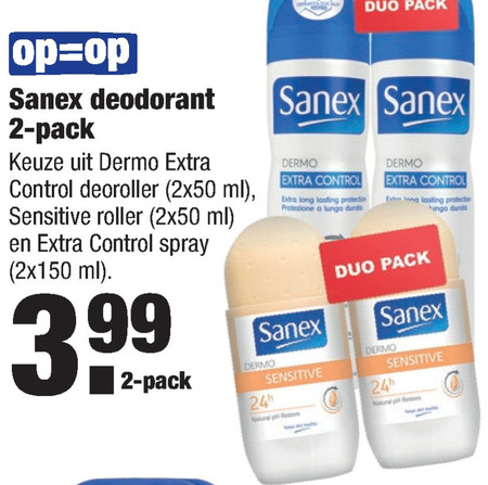 Sanex   deodorant folder aanbieding bij  Aldi - details