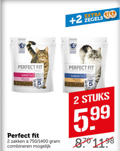 Perfect Fit   kattenvoer folder aanbieding bij  Coop - details