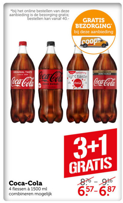 Coca-Cola   cola folder aanbieding bij  Coop - details
