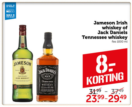 Jameson   whisky folder aanbieding bij  Coop - details