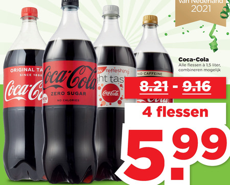 Coca-Cola   cola folder aanbieding bij  Plus - details