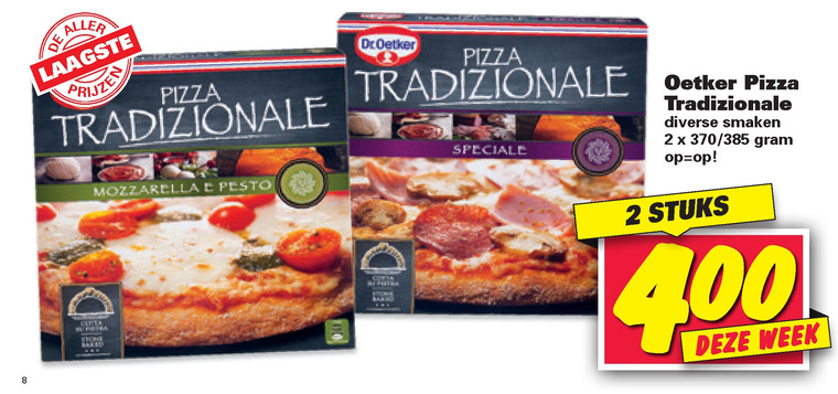 Dr Oetker   diepvriespizza folder aanbieding bij  Nettorama - details