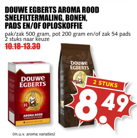 Douwe Egberts   koffiebonen, koffiepad folder aanbieding bij  MCD Supermarkt Basis - details