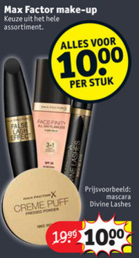 Max Factor   foundation, mascara folder aanbieding bij  Kruidvat - details