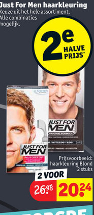 Just for Men   haarkleuring folder aanbieding bij  Kruidvat - details