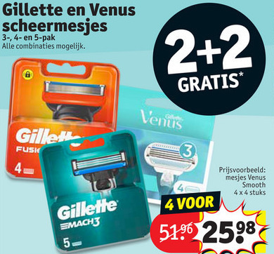 Gillette Venus   dames scheermesje, scheermesjes folder aanbieding bij  Kruidvat - details