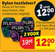 Dylon textielverf folder bij Kruidvat - details