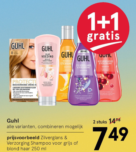 Guhl   cremespoeling, haarkleuring folder aanbieding bij  Etos - details