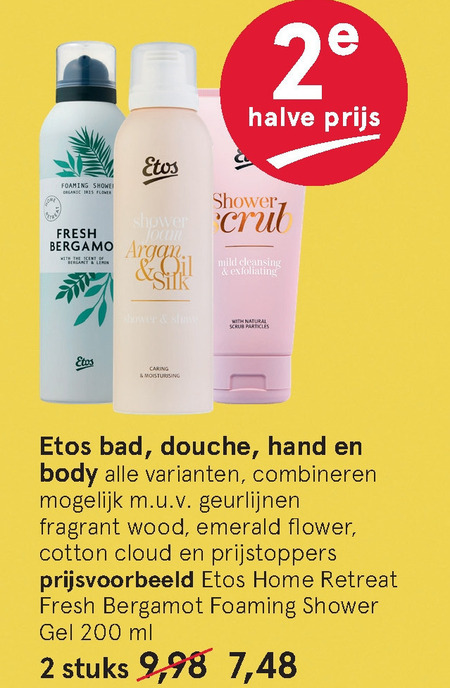 Etos Huismerk   handcreme, douchegel folder aanbieding bij  Etos - details